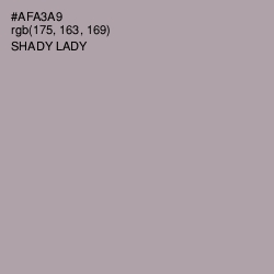 #AFA3A9 - Shady Lady Color Image